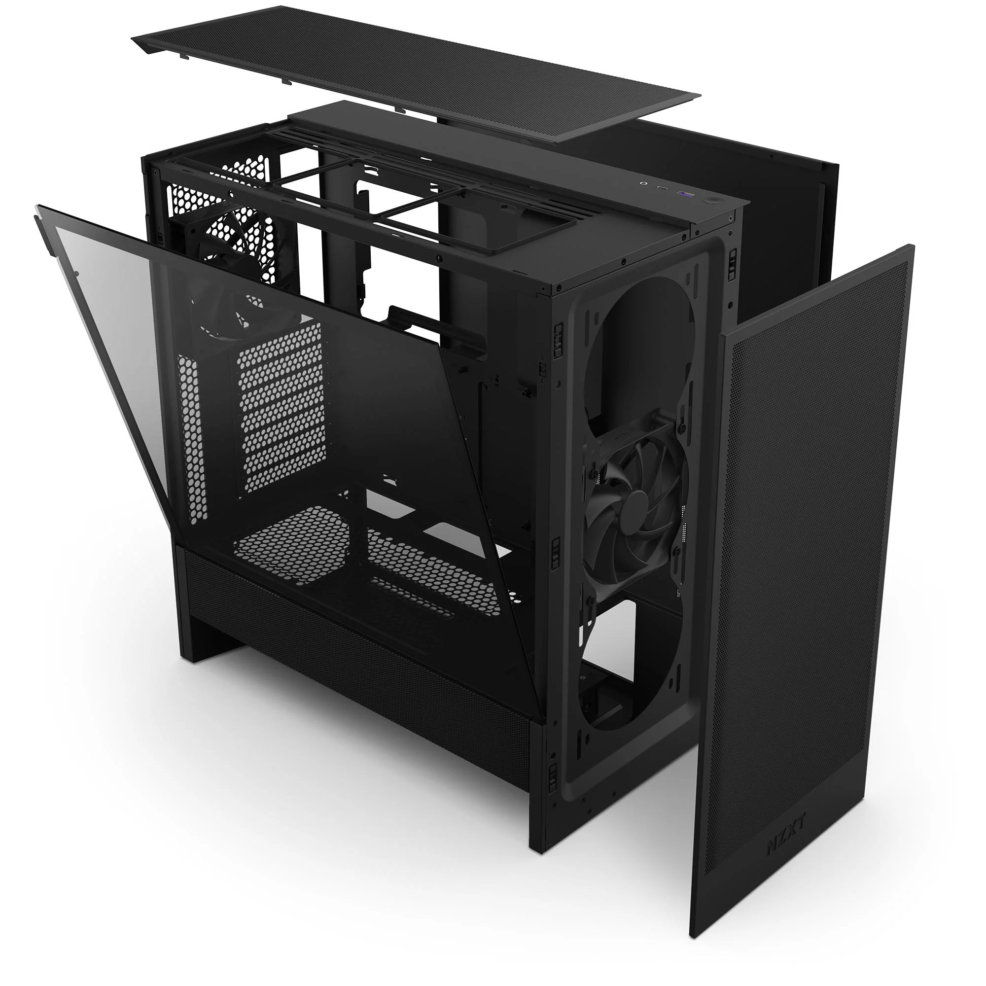 NZXT H5 Flow (2024) Mid Tower Kabinet - Sort