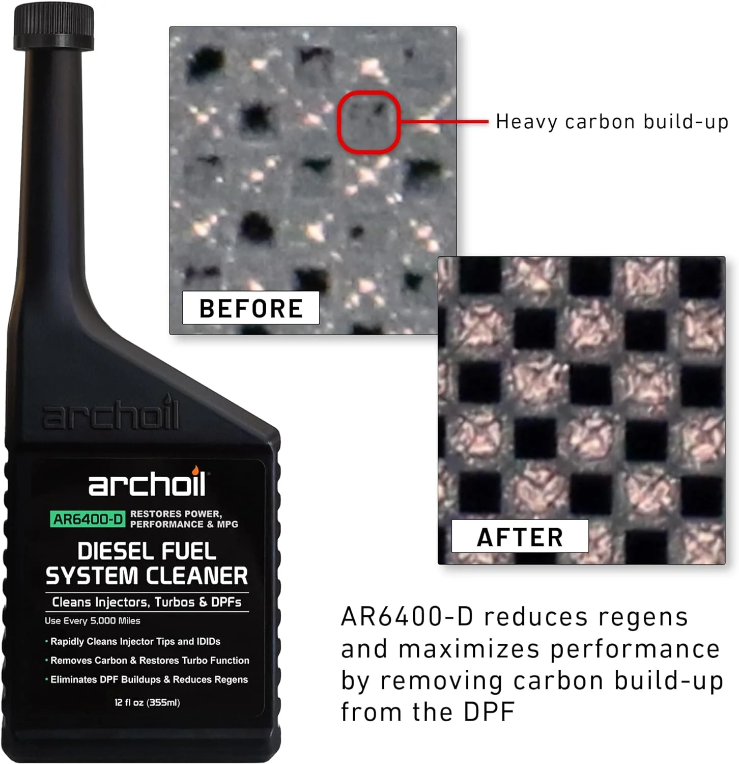 Archoil Ultimate Diesel Kit - AR9100 Friction Modifier (16oz) + AR6500 Diesel Treatment (40oz) + AR6400-D Diesel Fuel System Cleaner (12oz)