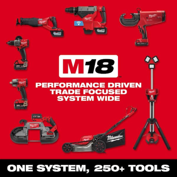 M18 FUEL 18-Volt Lithium-Ion Brushless Cordless GEN 2 SUPER HAWG 7/16 in. Right Angle Drill with M18 FUEL Hackzall