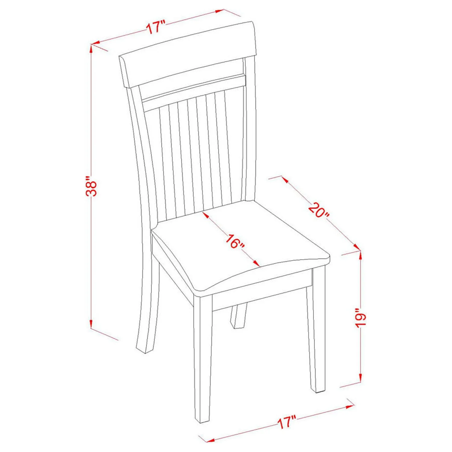 East West Furniture 5 Piece Dining Room Furniture Set- a Round Kitchen Table and 4 Dining Chairs, Mahogany (Seat Options) DLCA5-MAH-LC