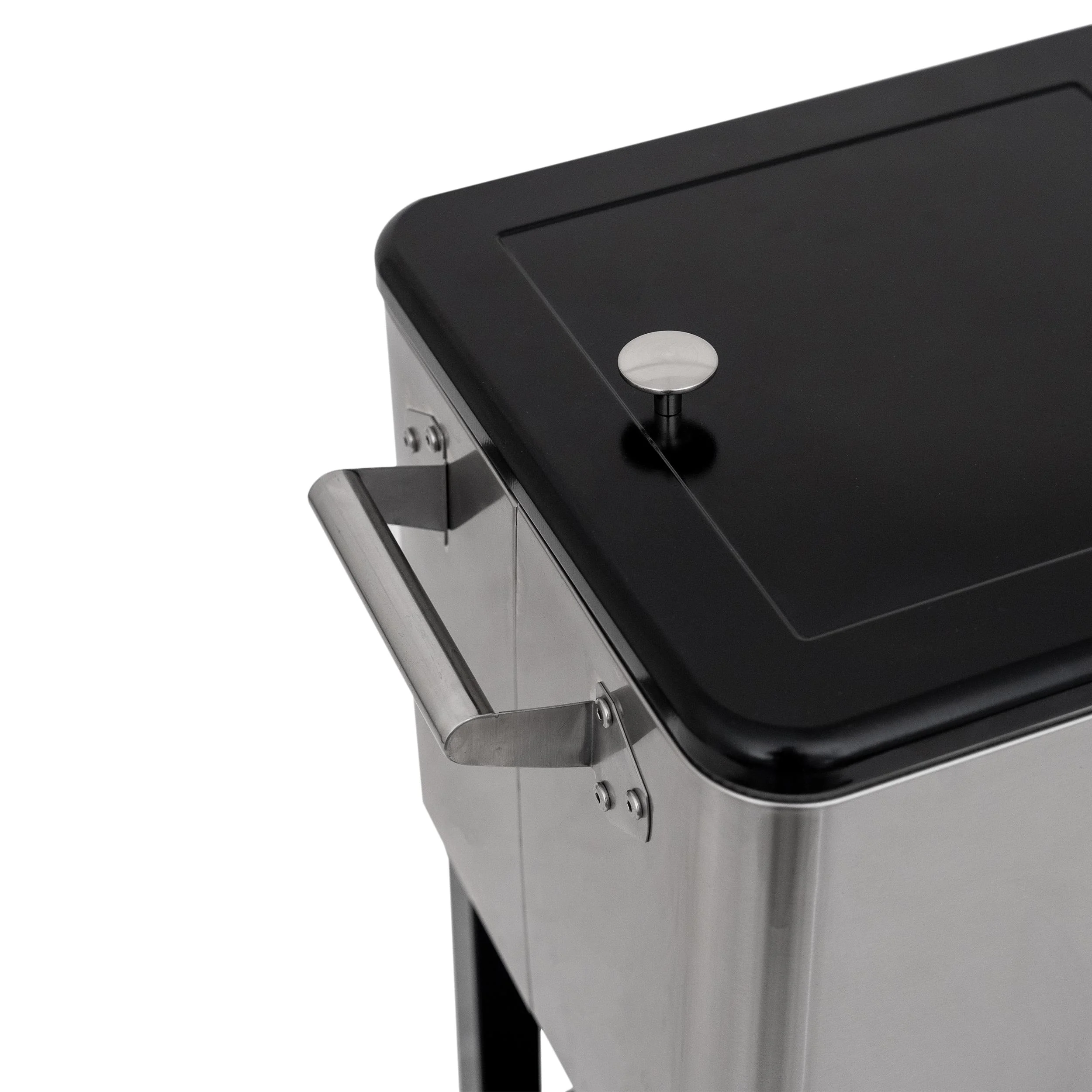 Permasteel 80-Qt Outdoor Steel Patio Cooler with Removable Basin, Rolling Cooler with Wheels, Teal Green