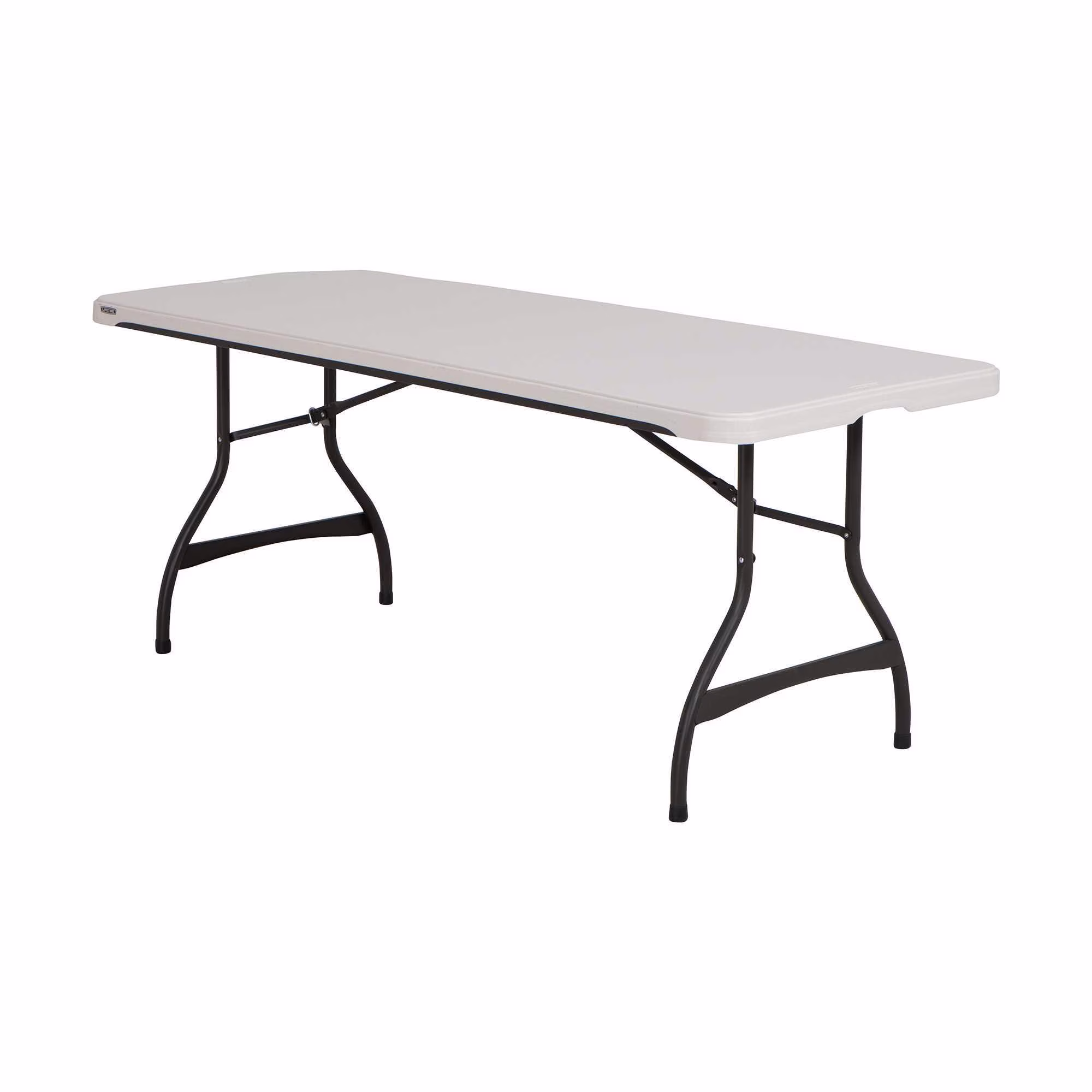 Lifetime 6 Foot Rectangle Folding Table, Indoor/Outdoor Commercial Grade, Black (280350)